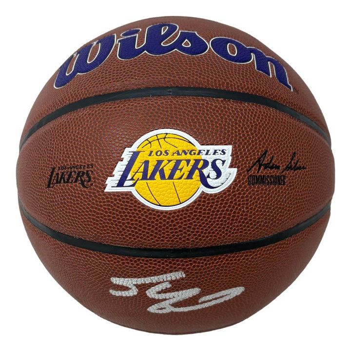 Shaquille O'Neal Signed Wilson NBA Los Angeles Lakers Logo Basketball BAS