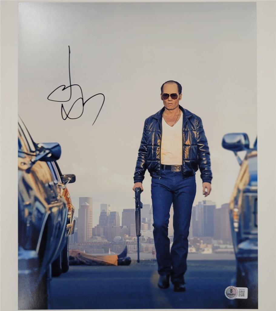 Johnny Depp signed Black Mass 11x14 photo autograph ~ Beckett BAS