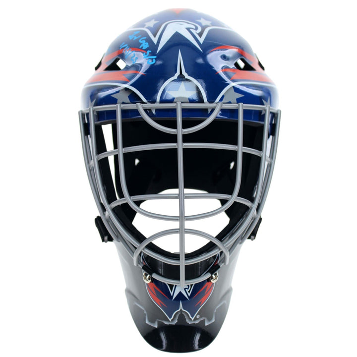 Logan Thompson Autographed Washington Capitals Goalie Mask Inscribed #D/25 IGM