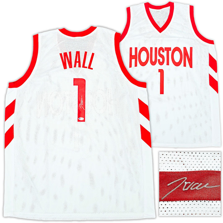 Houston Rockets John Wall Autographed Signed White Jersey Beckett Wit