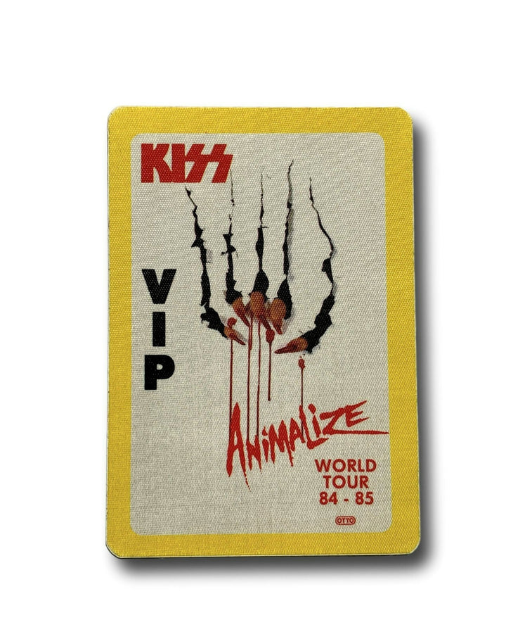 Kiss Authentic 1984 85 Animalize World Tour Backstage VIP Concert Pass Simmons