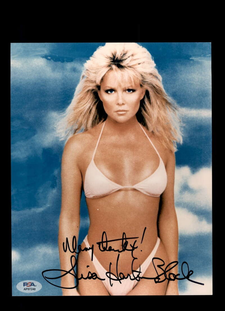 Lisa Hartman Black PSA DNA Coa Signed 8x10 Photo Autograph