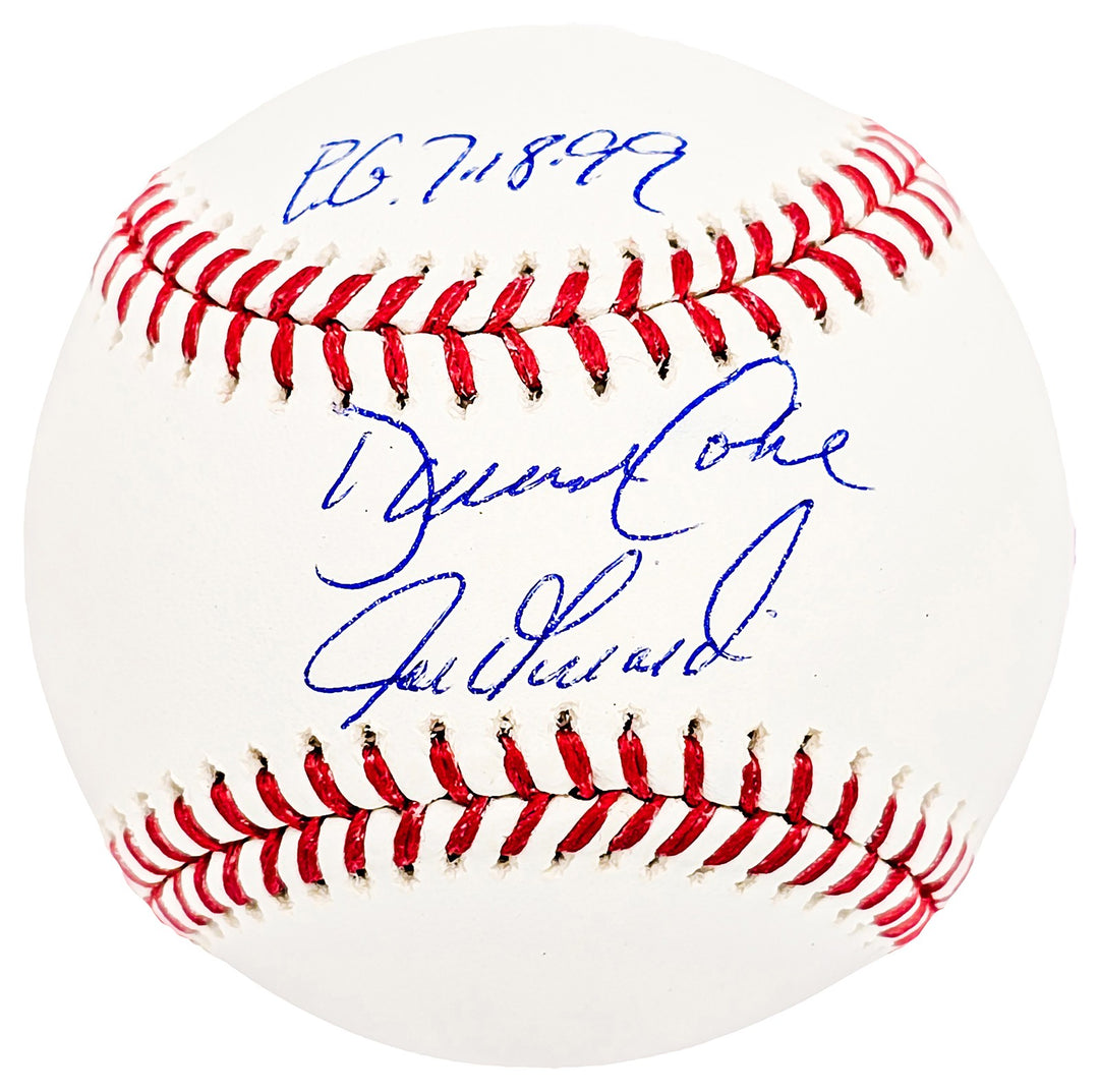 David Cone & Joe Girardi Signed MLB Baseball Yankees "PG 7.18.99" Beckett Wit