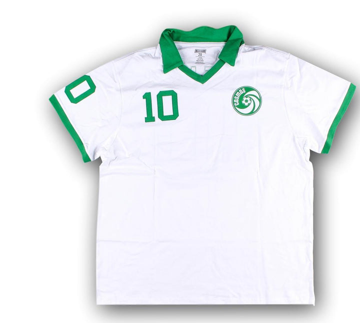 Pele Signed New York Cosmos Throwback White Jersey Autograph Steiner COA Soccer