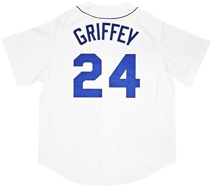 Mariners Ken Griffey Jr. Auto White Mitchell Ness 89 Cooperstown Jersey Beckett
