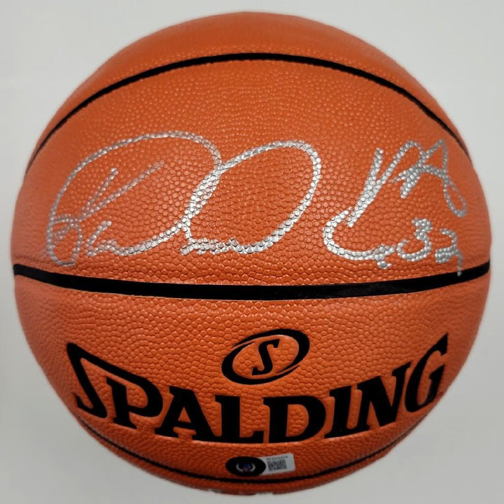 Karl Malone signed I/O Replica Spalding Basketball Jazz (C) ~ Beckett BAS Holo