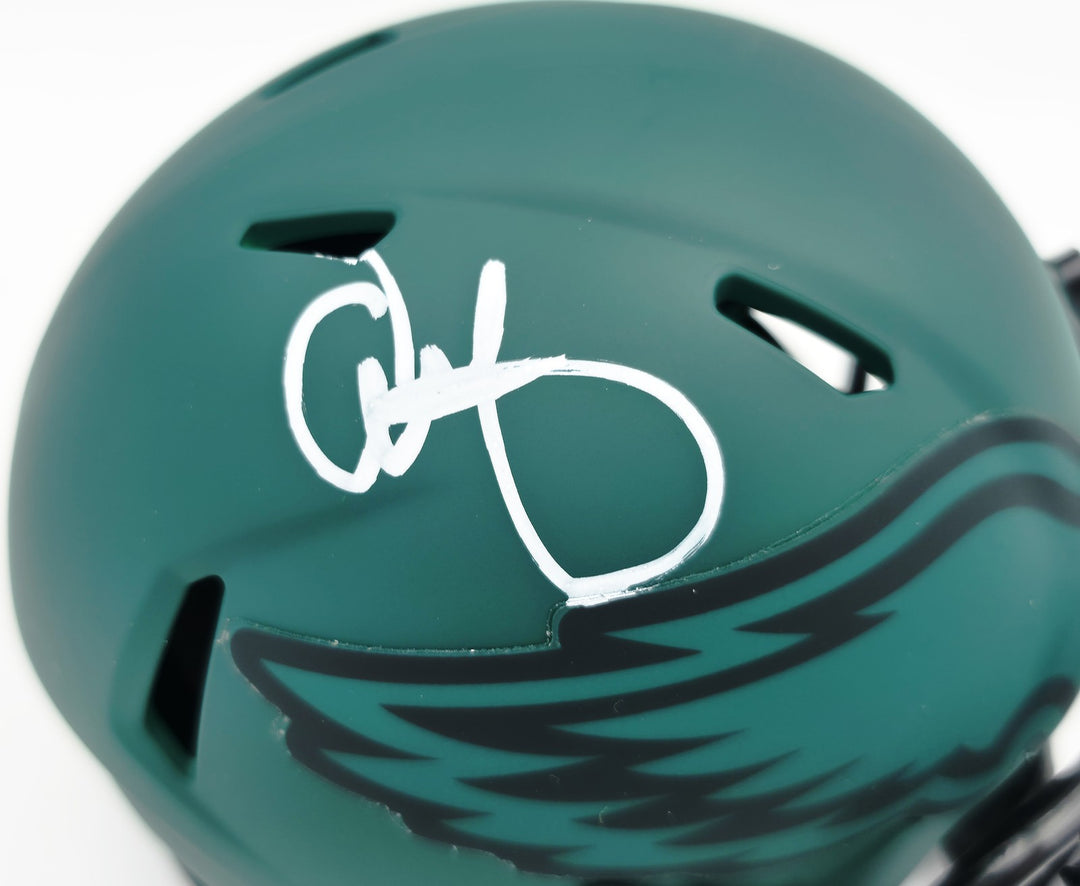 Alshon Jeffery Signed Philadelphia Eagles Rave Green Speed Mini Helmet Beckett