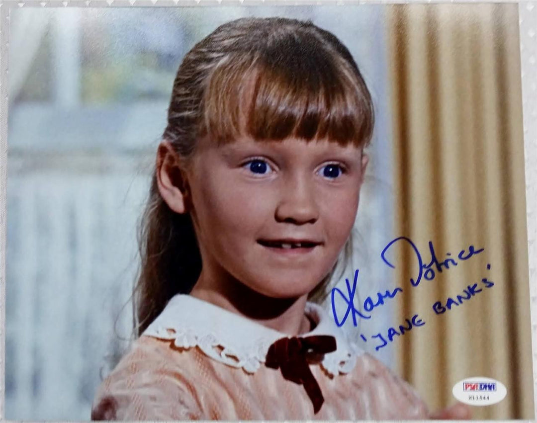Karen Dotrice "Jane Banks" autograph signed Mary Poppins 8x10 photo PSA COA