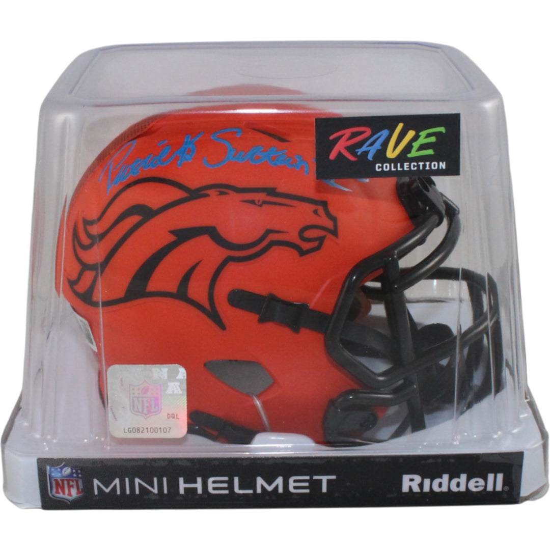 Patrick Surtain Autographed Denver Broncos Rave Mini Helmet Beckett 54658