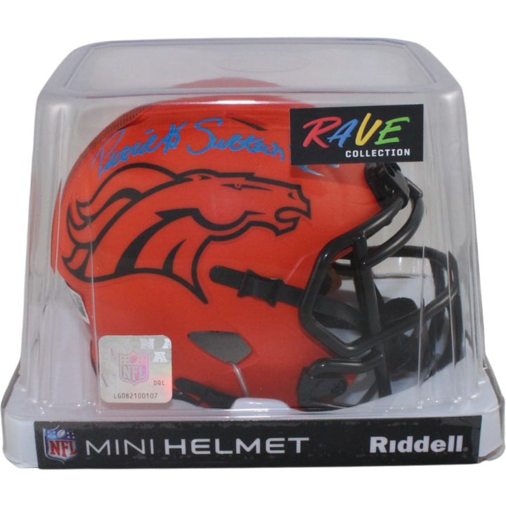Patrick Surtain Autographed Denver Broncos Rave Mini Helmet Beckett 54658