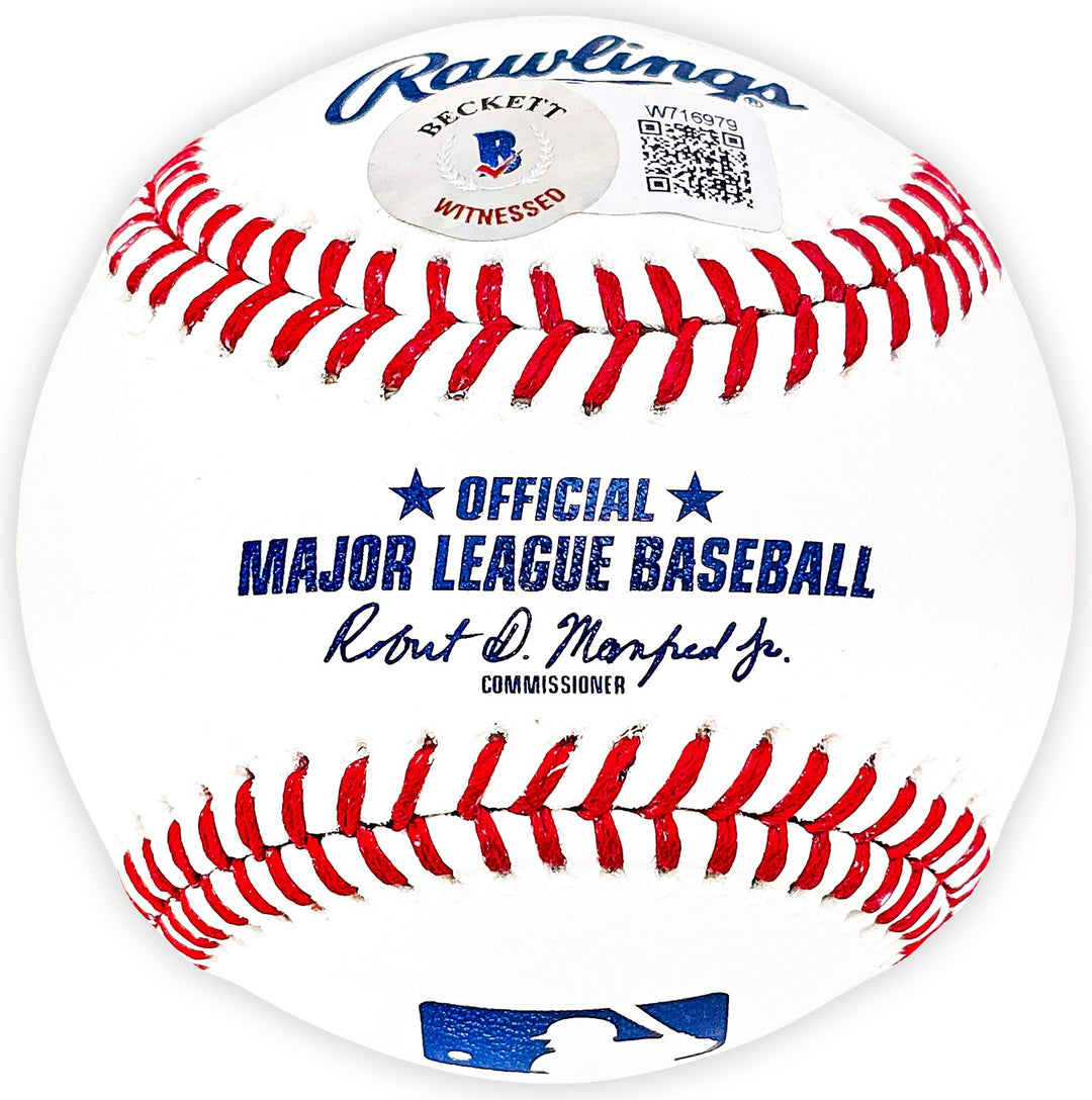 Bo Jackson Autographed Signed MLB Baseball Kansas City Royals Beckett Wit