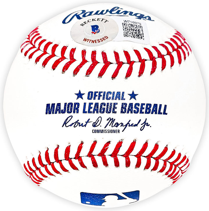 Bo Jackson Autographed Signed MLB Baseball Kansas City Royals Beckett Wit