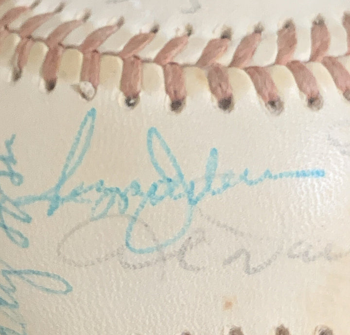 1974 Oakland A's WS Team Signed Baseball 31 Auto Reggie Jackson Jim Hunter Jsa