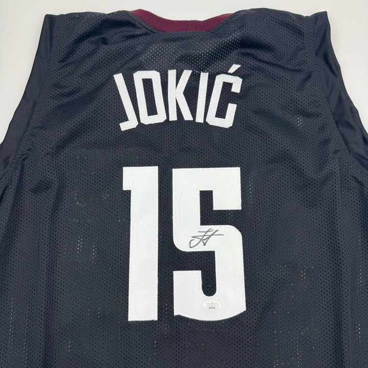 Signed Nikola Jokic Denver Black 5280 City Edition Jersey JSA COA