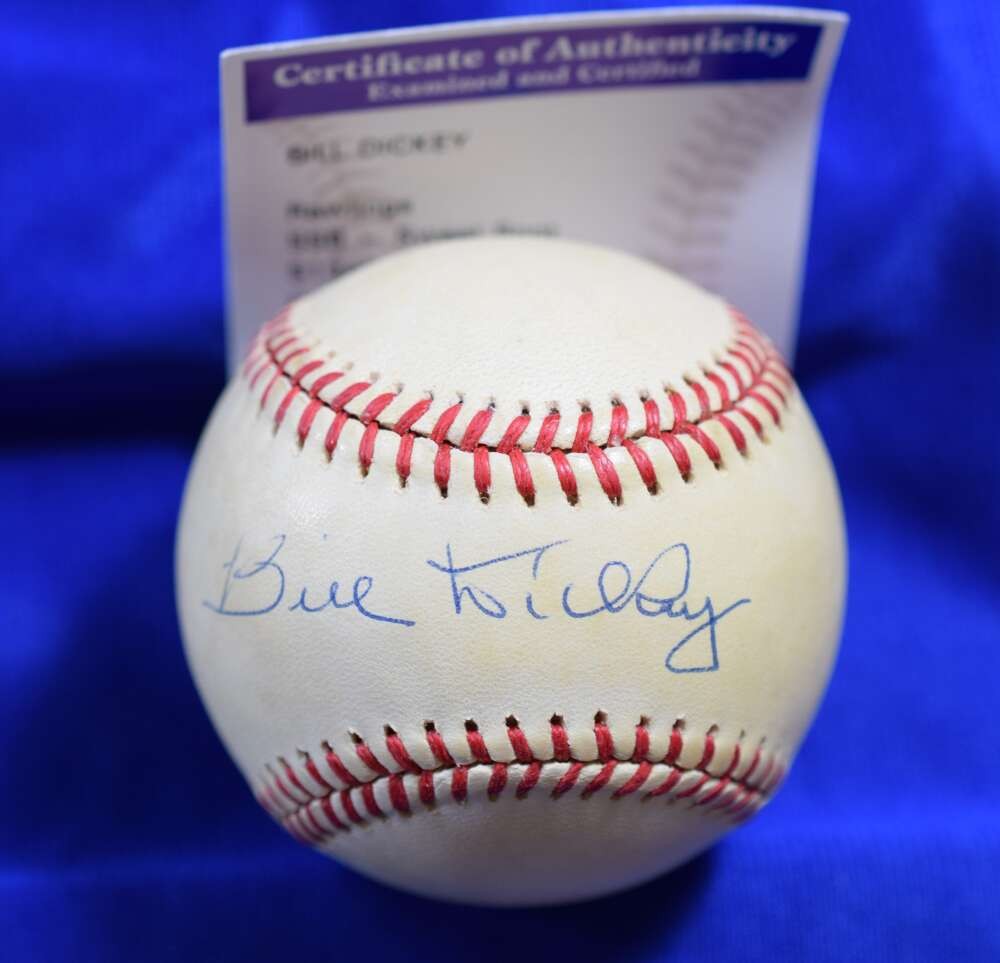 Bill Dickey PSA DNA LOA Autograph National League ONL Signed Baseball