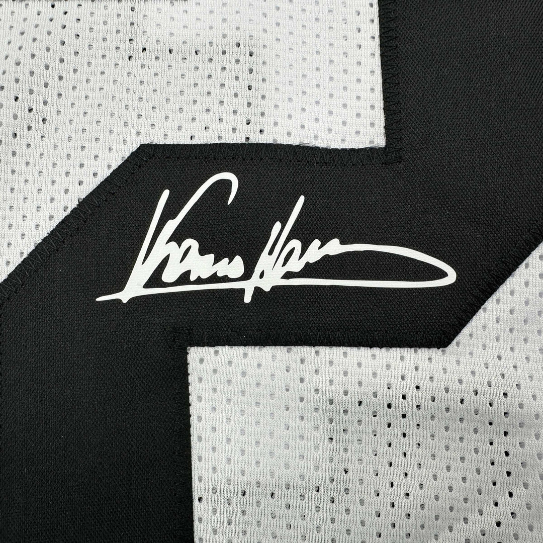 Facsimile Autographed Franco Harris Pittsburgh White Reprint Jersey Size Mens XL