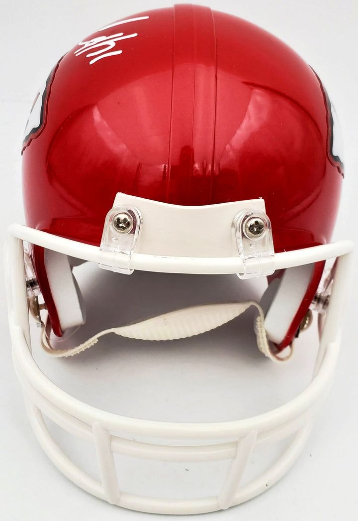 Clyde Edwards-Helaire Signed Kansas City Chiefs Red Mini Helmet Beckett BAS QR