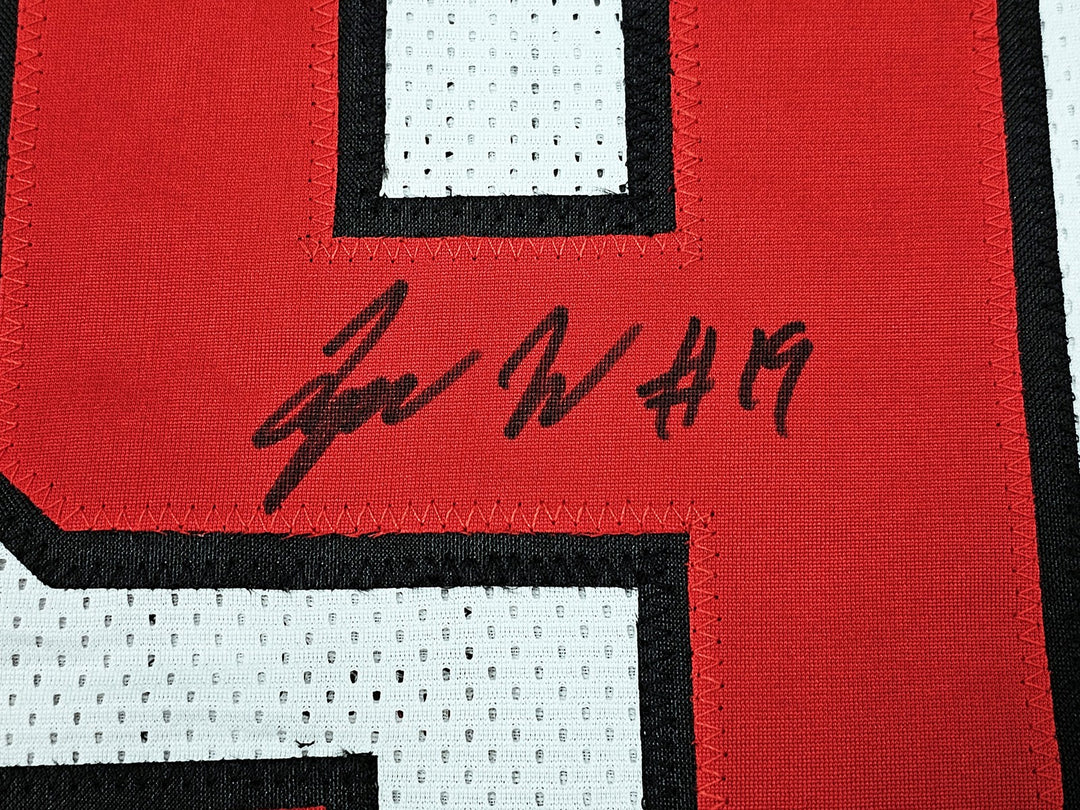 Texas Tech Red Raiders Tyree Wilson Autographed Signed White Jersey Beckett Wit