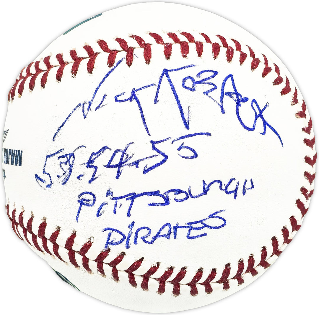 Nick Koback Signed MLB Baseball Pirates "53-54-55 Pirates" Beckett #BM25998