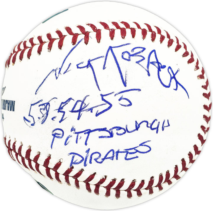 Nick Koback Signed MLB Baseball Pirates "53-54-55 Pirates" Beckett #BM25998