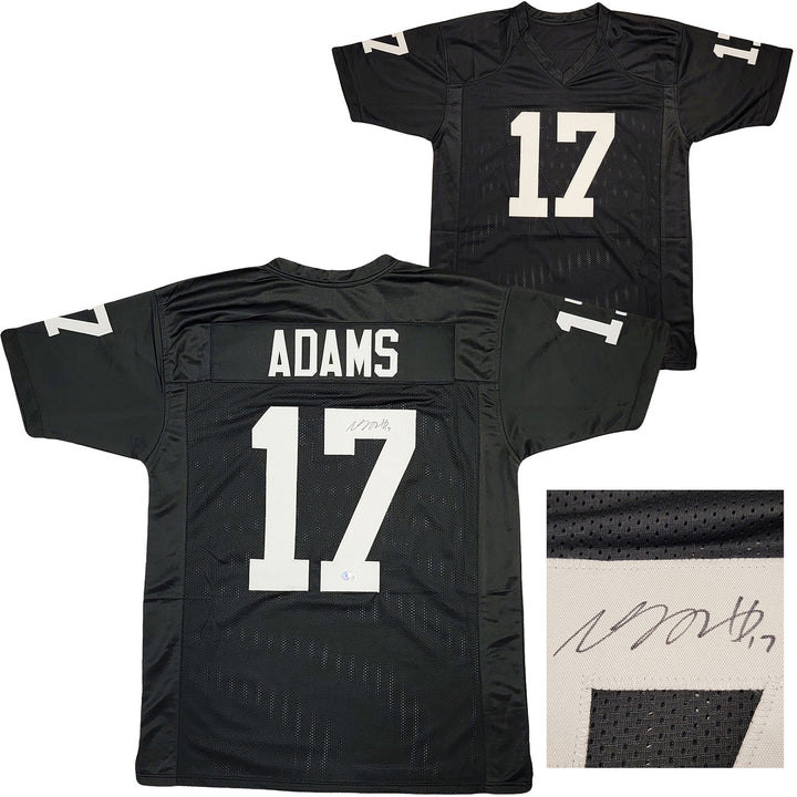 Las Vegas Raiders Davante Adams Autographed Signed Black Jersey Beckett