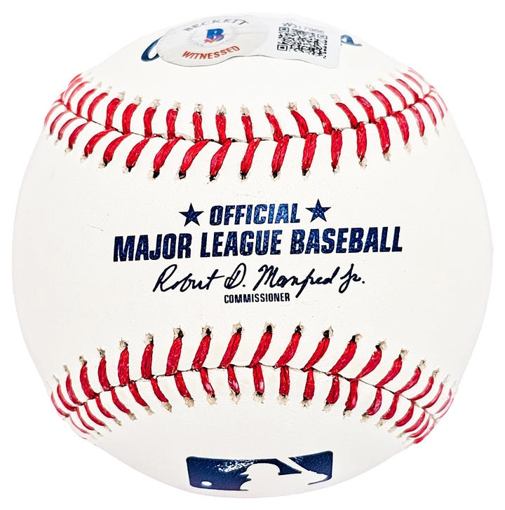 Wade Boggs Signed Official MLB Baseball Red Sox "3010 Hits" Beckett Witness