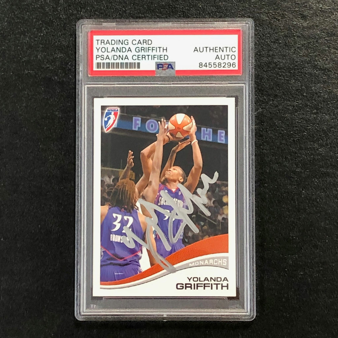 2007 Rittenhouse WNBA #64 Yolanda Griffith Signed Card AUTO PSA Slabbed