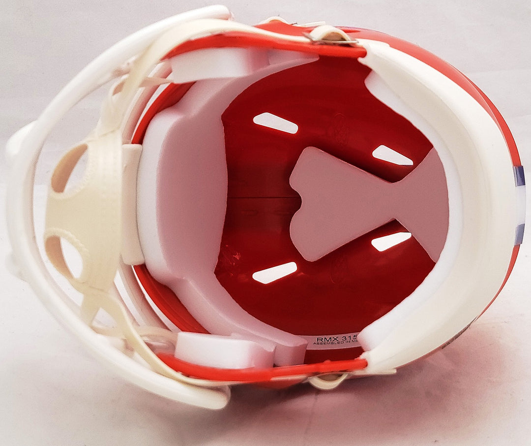 Hunter Renfrow Signed Clemson Tigers Orange Speed Mini Helmet Beckett