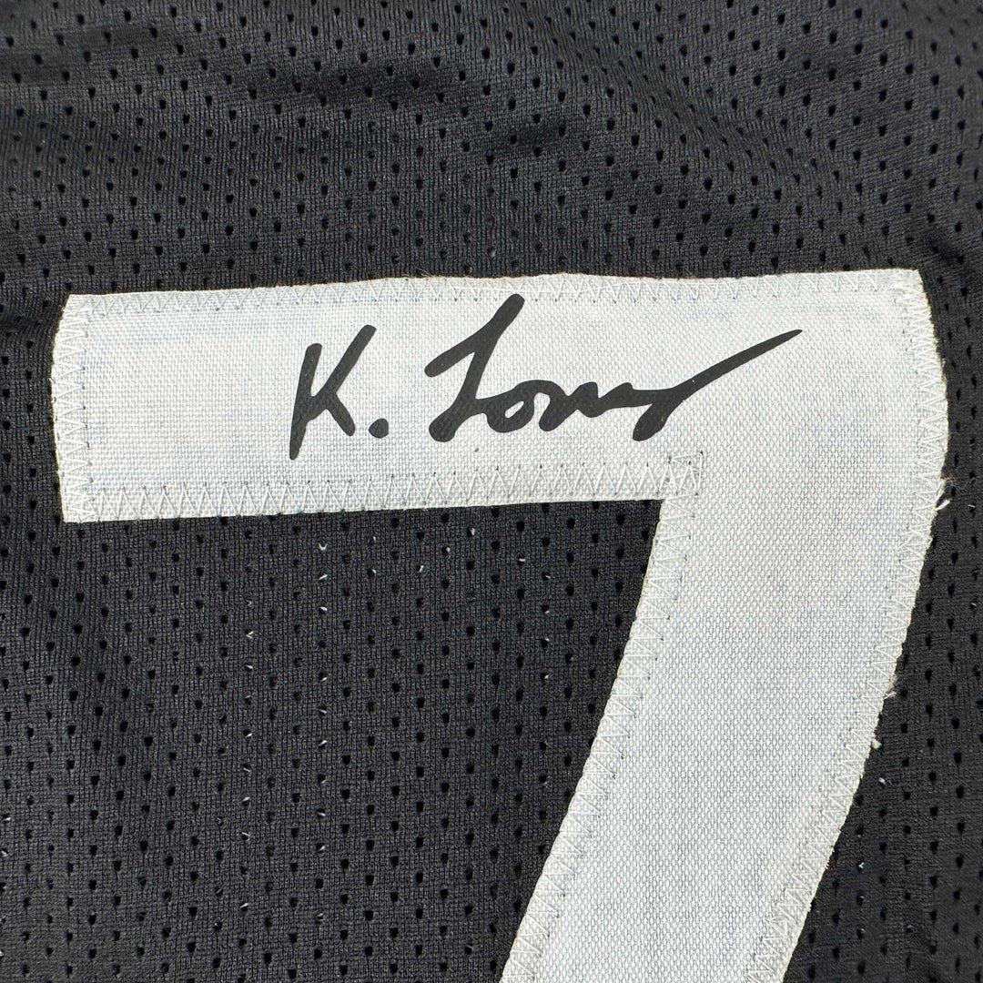 Facsimile Autographed Kyle Lowry Toronto Black Reprint Jersey Size Men's XL