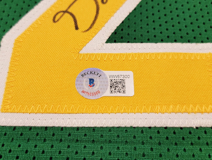 Seattle Supersonics Gary Payton Signed Green Jersey Beckett