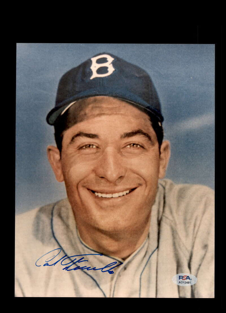 Carl Furillo PSA DNA Signed 8x10 Photo Autograph Dodgers