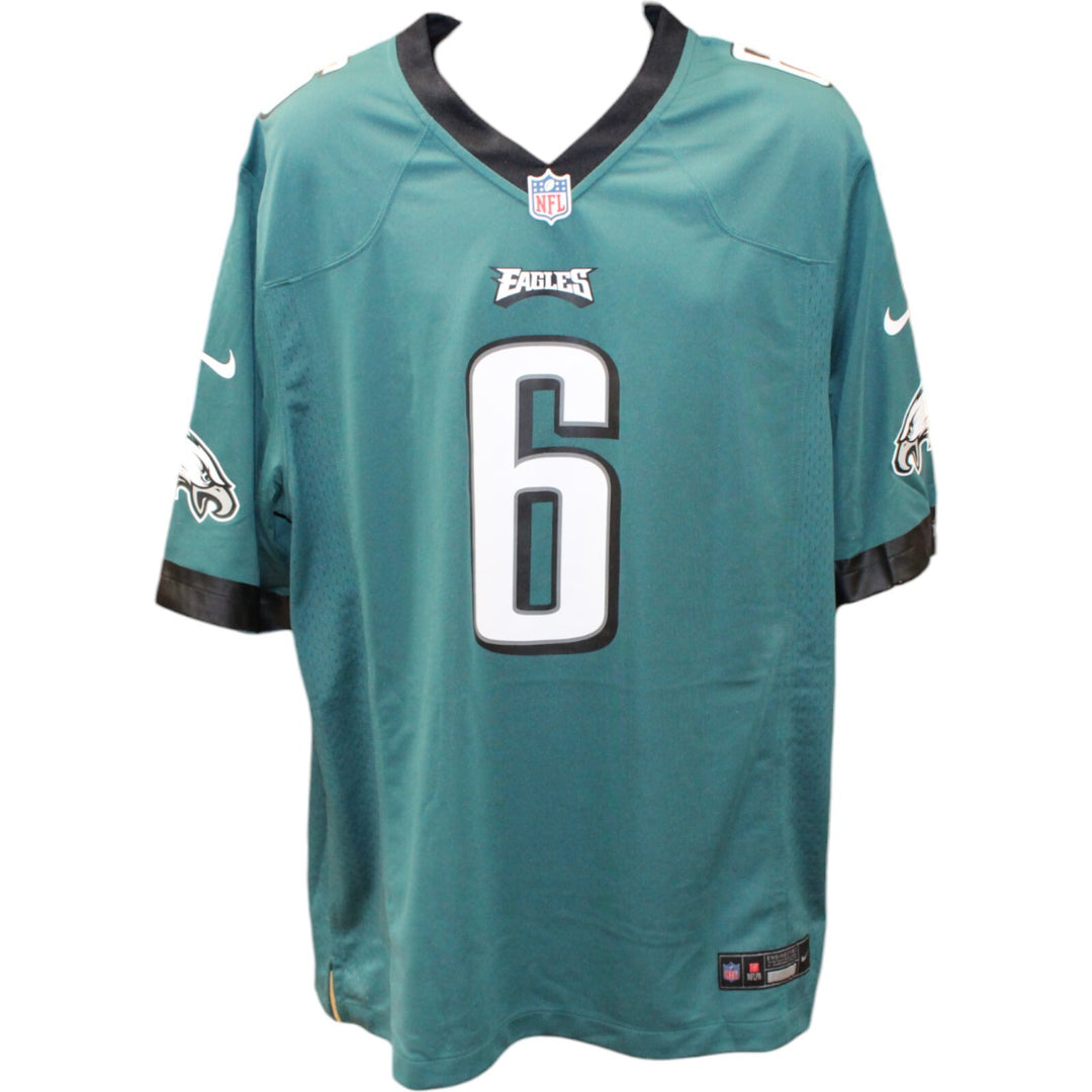 Devonta Smith Signed Philadelphia Eagles Green Nike Jersey FAN 46319