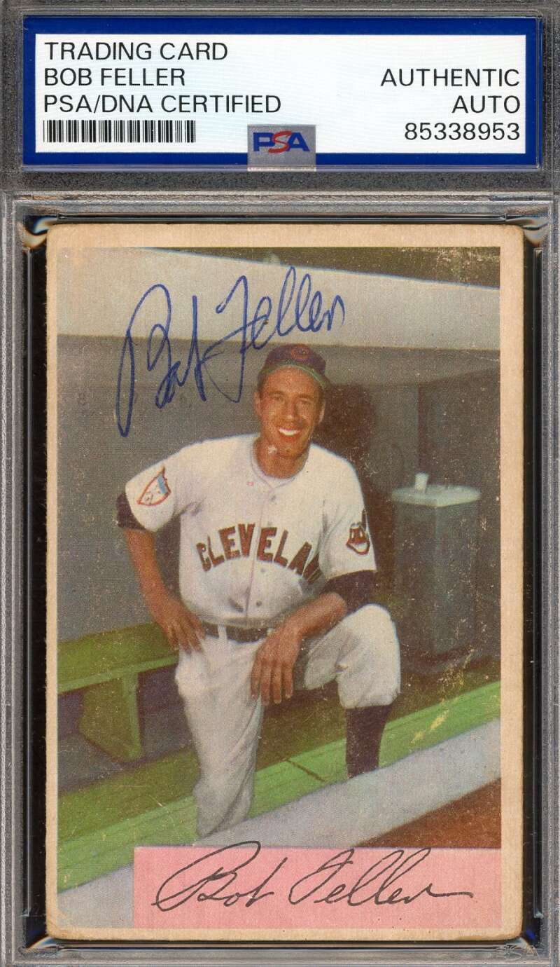 Bob Feller PSA DNA Signed 1954 Bowman Autograph
