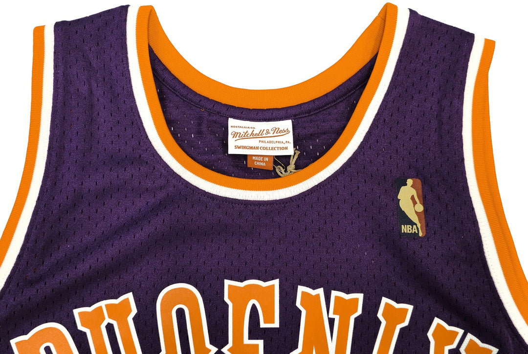 Suns Steve Nash Auto Purple Auth Mitchell Ness 2005-06 HWC Swingman Jersey L BAS