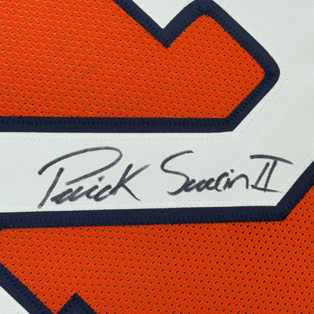 Framed Signed Patrick Surtain II 35x39 Denver Orange Jersey JSA COA #2