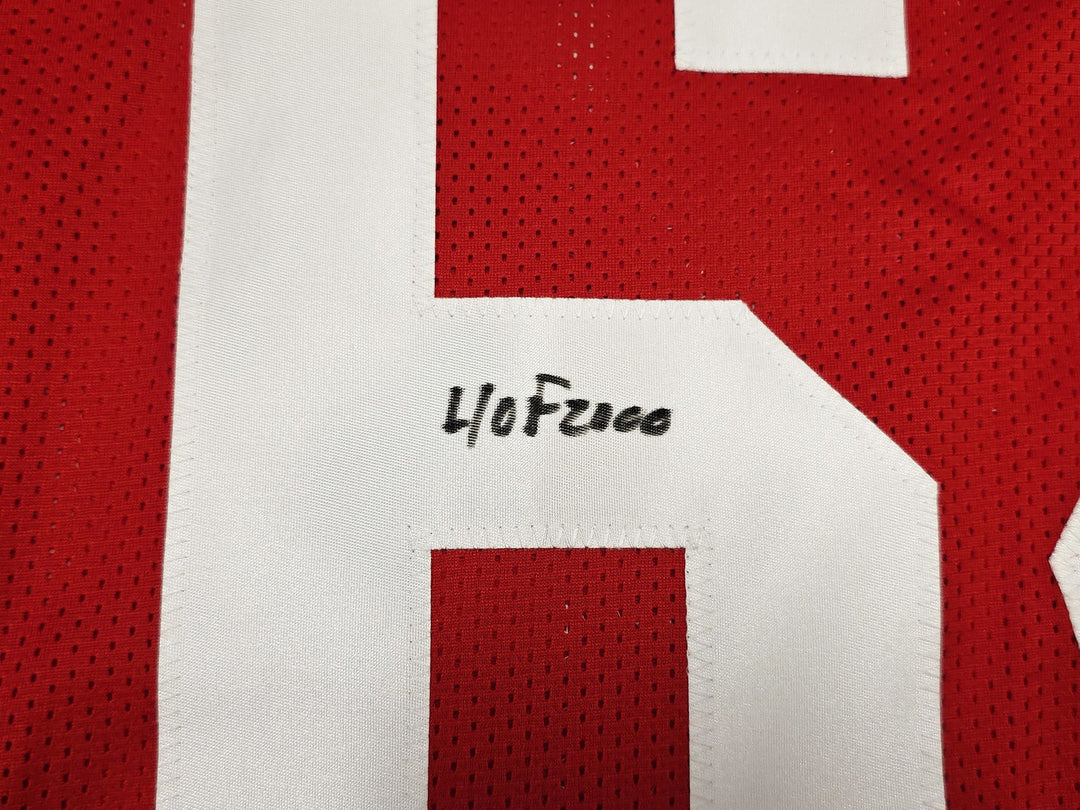 San Francisco 49ers Dave Wilcox Signed Red Jersey "HOF 2000" Beckett