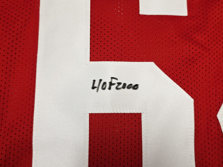 San Francisco 49ers Dave Wilcox Signed Red Jersey "HOF 2000" Beckett