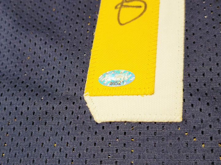 Indiana Pacers Detlef Schrempf Autographed Signed Blue Jersey MCS Holo
