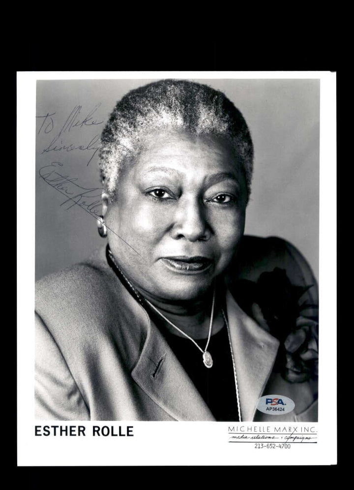 Esther Rolle PSA DNA Coa Signed 8x10 Photo Autograph Good Times