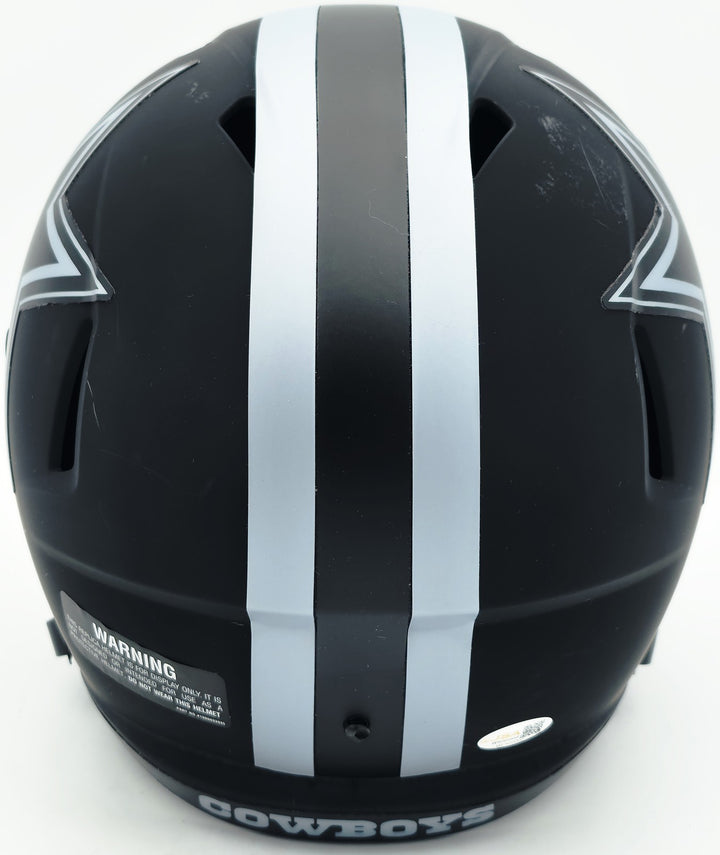 George Pickens Signed Cowboys Eclipse Black Full Sz Speed Rep Helmet JSA