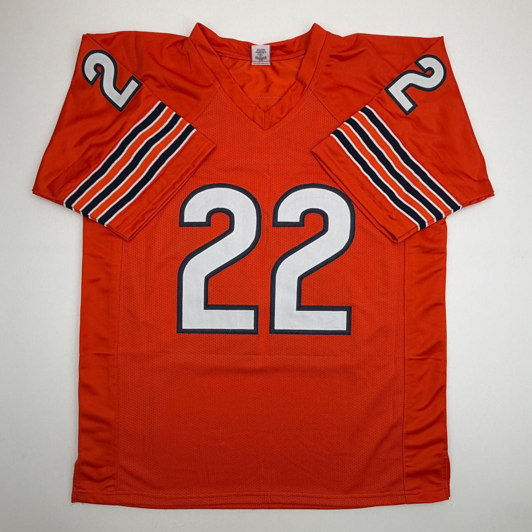 Autographed/Signed Matt Forte Chicago Orange Football Jersey Beckett COA