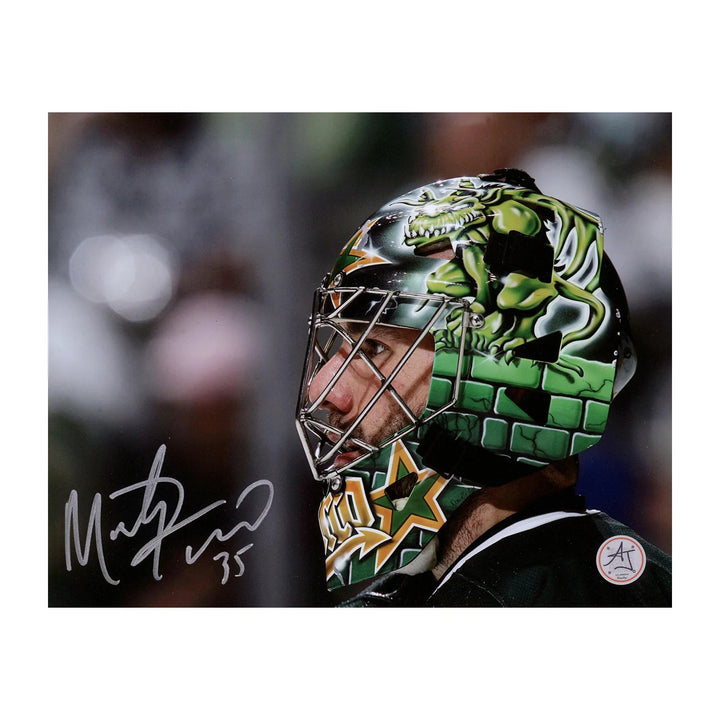 Marty Turco Signed Dallas Stars Mask Close-Up 8x10 Photo