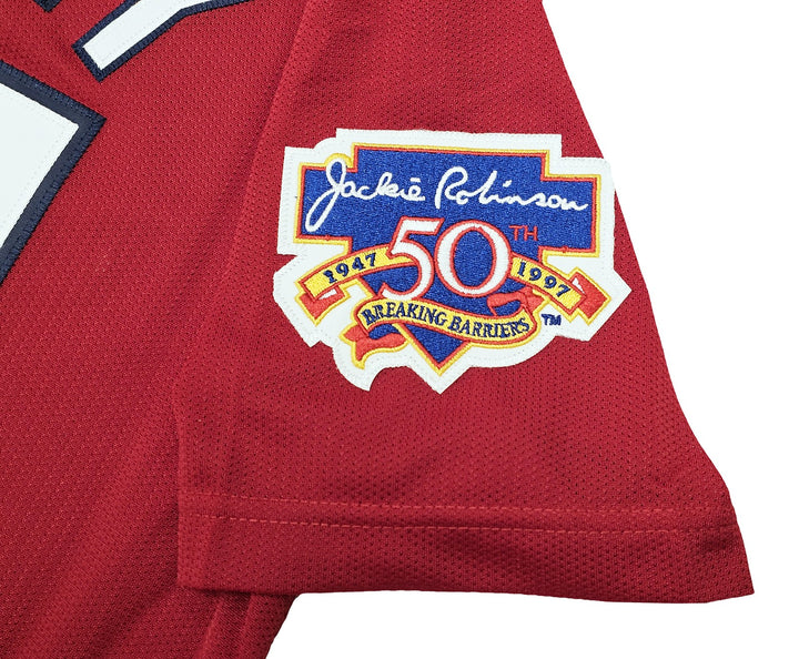 Mariners Ken Griffey Jr. Auto Red Mitchell Ness 97 AS Jersey Jackie Robinson BAS