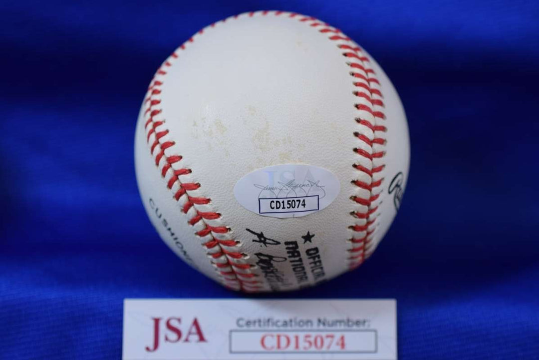 Lou Burdette JSA COA Autograph ONL National League Signed Baseball