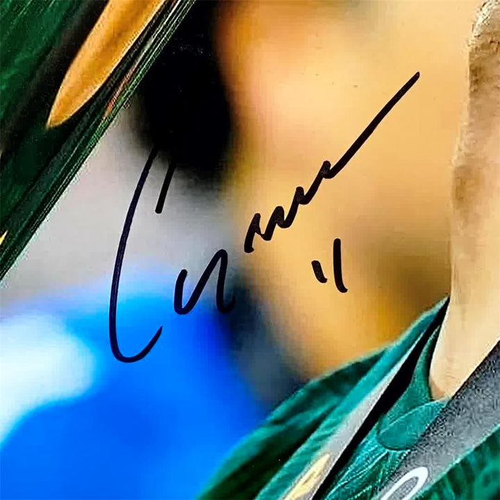 Santiago Gimenez signed Mexico 11x14 photo autograph Feyenoord Milan Beckett BAS