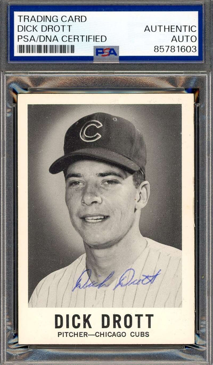 Dick Drott PSA DNA Vintage Signed 1960 Leaf Autograph