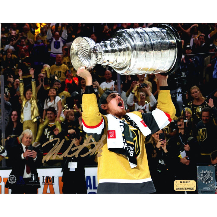Zach Whitecloud Autographed Vegas Golden Knights 8x10 Photo COA IGM Stanley Cup