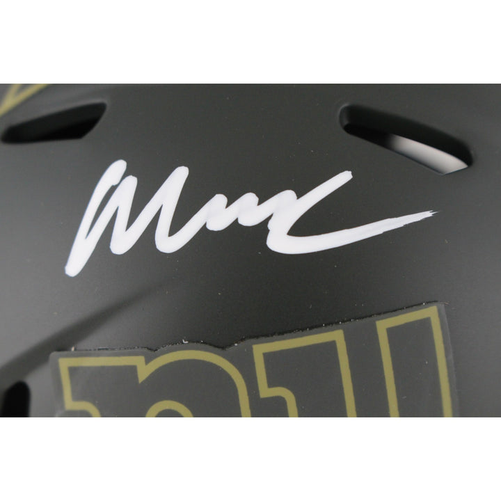 Abdul Carter Autographed New York Giants 25 STS Mini Helmet Beckett WIT 53451