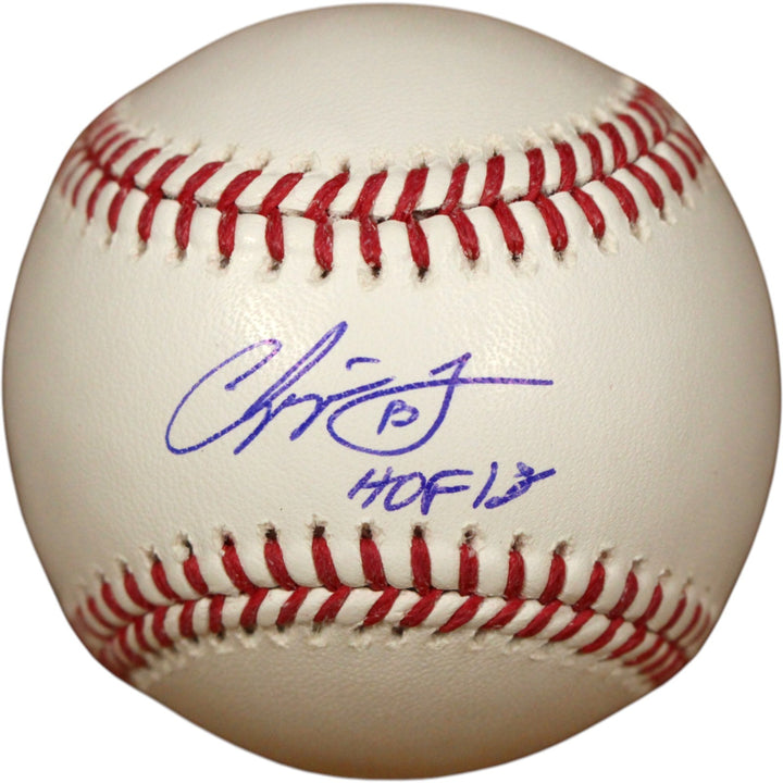 Chipper Jones Autographed Atlanta Braves OML Baseball HOF 2018 Fanatics 51699