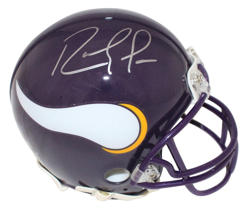 Randy Moss Signed Minnesota Vikings '83-'01 VSR4 Mini Helmet  BAS 40157